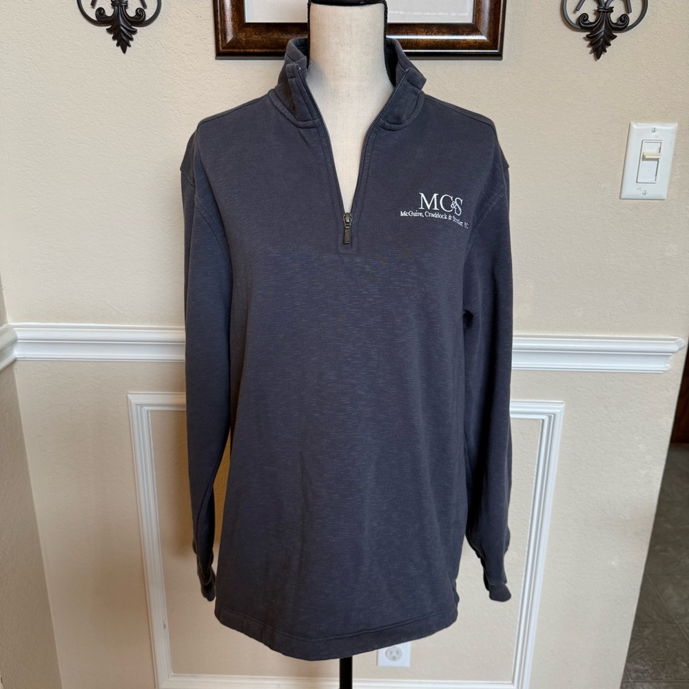 Men’s Port Authority Blue Quarter-Zip Pullover  Size Medium.